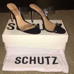 Black Schutz Mule Heel